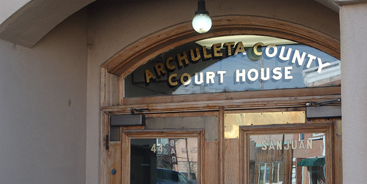 archuleta county courthouse entrance door