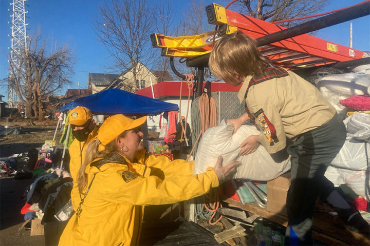 Cub Scouts Deliver Truckload of Help From Pagosa to Kentucky Tornado Victims, Part One