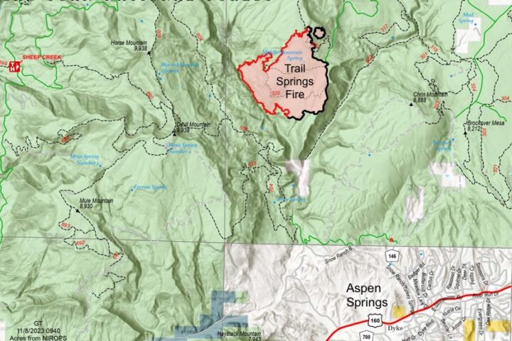 WILDFIRES: Update on Trail Springs, Mill Creek