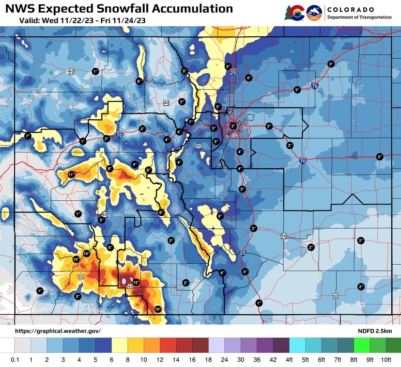 CDOT Winter Weather Warning for Thanksgiving Weekend – Pagosa Daily Post News Events and Video for Pagosa Springs Colorado