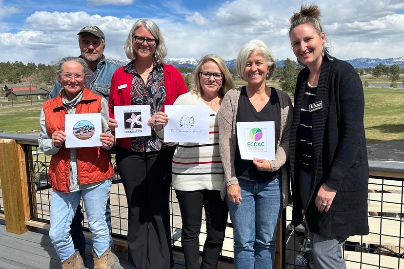 Grant recipients from the 2024 19th Hole Concert Series: San Juan Back Country Horsemen, Ruby M. Sisson Library Foundation, the Cornerstone Project, and the Early Childhood Council of Archuleta County.