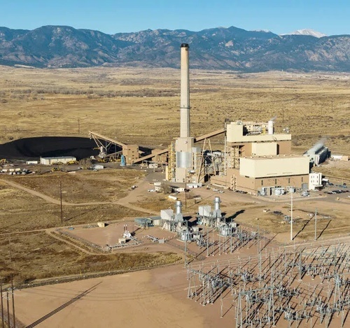 Ray Nixon Power Plant south of Colorado Springs. Courtesy BigPivots.com