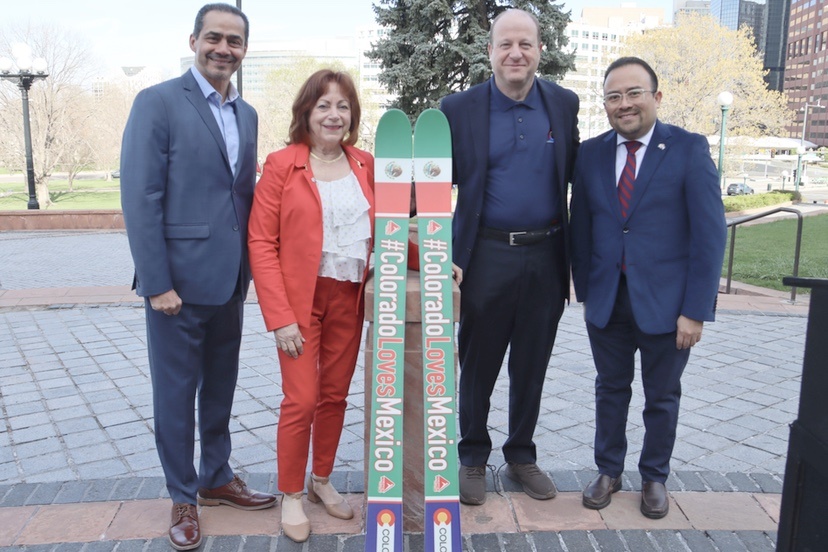 Governor Polis hosted Colorado-Mexico Friendship Day alongside Consul General of Mexico Pavel Meléndez Cruz to celebrate a strong trade, tourism, and cultural partnership. April 2025. Courtesy Governor's Office.