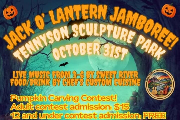 'Jack O' Lantern Jamboree' at Tennyson Sculpture Garden & Park, Friday Oct. 31